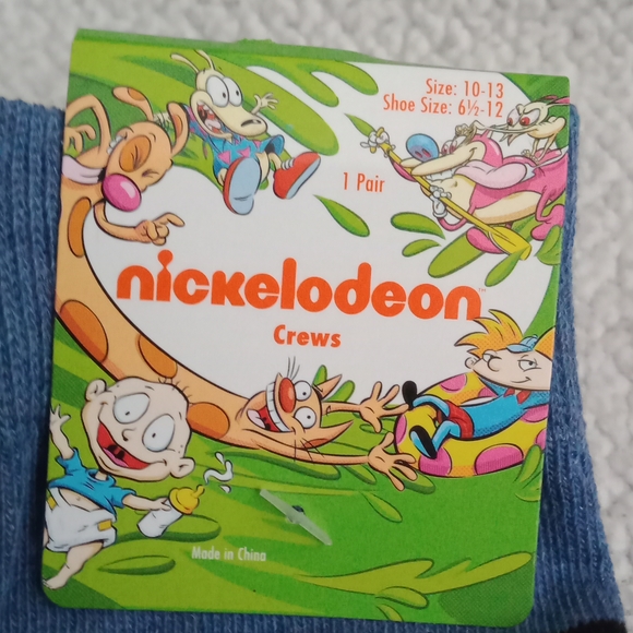 New Nickelodeon Hey Arnold! Gerald Harold Crew Socks - Picture 3 of 3